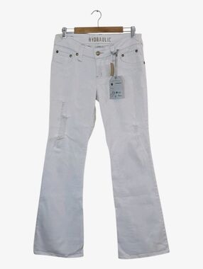 Hydraulic Curvy Lola Fit Jeans Womens Size 11/12 Bootcut White Y2K Juniors